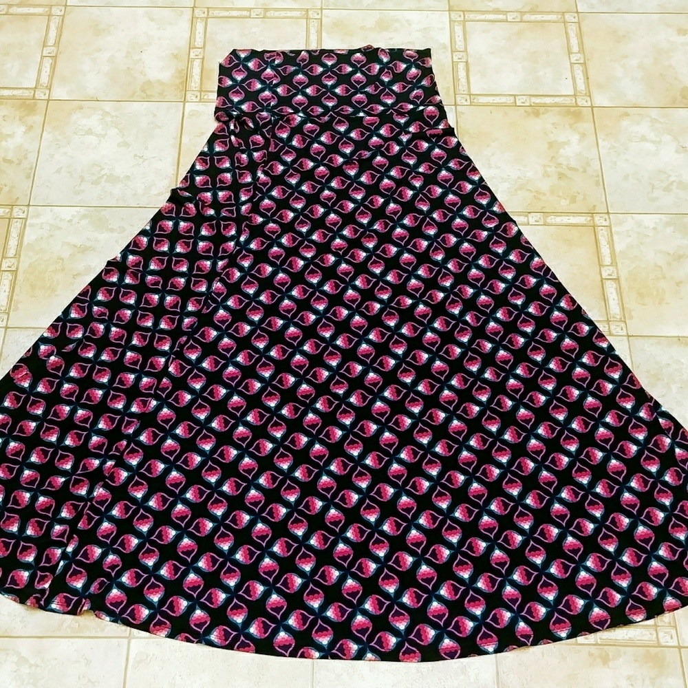 Lularoe Sz M Long A Line Skirt